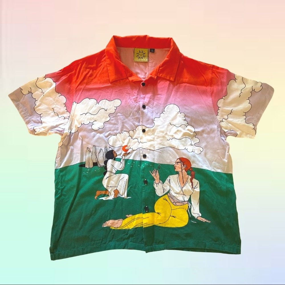 EUC Rare Lazy Oaf x Laura Callaghan Bowling Shirt — Size L